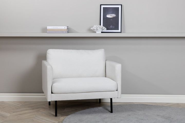 Venture Home Zoom Chair - Black / Light Beige Fabric