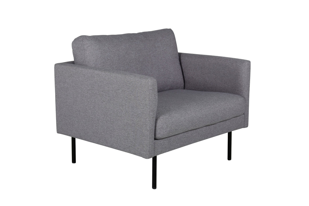 Venture Home Zoom Chair - Black / Steel Grey Fabric