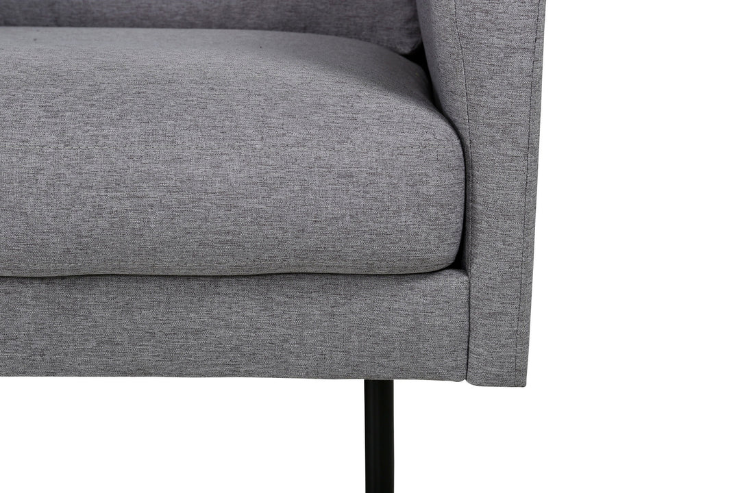 Venture Home Zoom Chair - Black / Steel Grey Fabric
