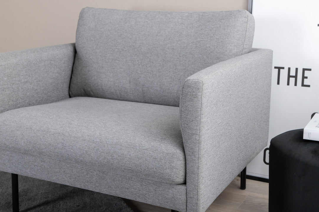 Venture Home Zoom Chair - Black / Steel Grey Fabric