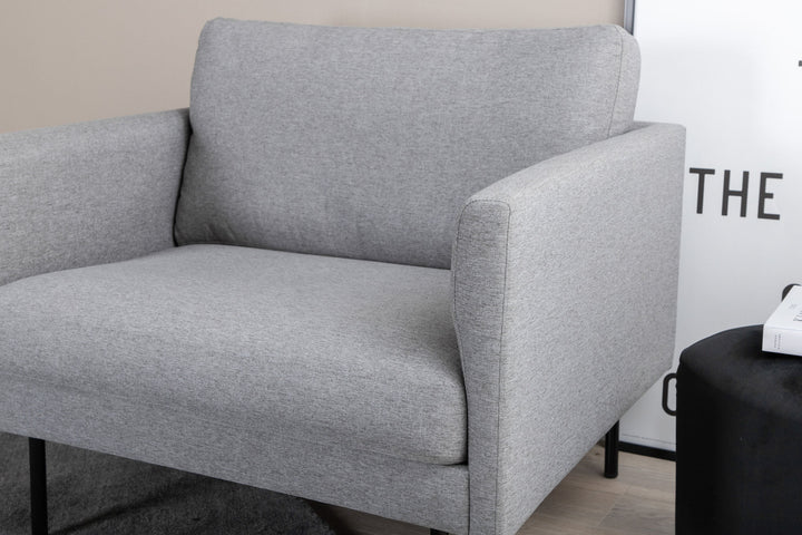 Venture Home Zoom Chair - Black / Steel Grey Fabric