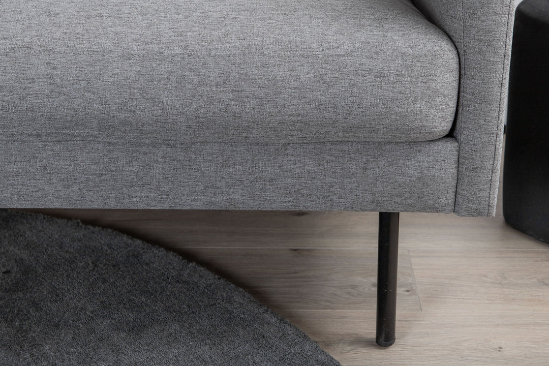 Venture Home Zoom Chair - Black / Steel Grey Fabric