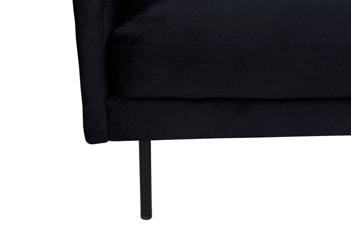 Venture Home Zoom Chair - Black / Black Velvet