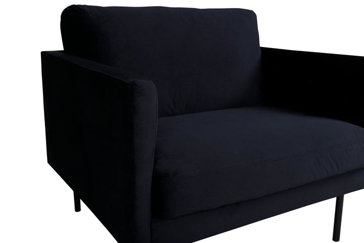 Venture Home Zoom Chair - Black / Black Velvet