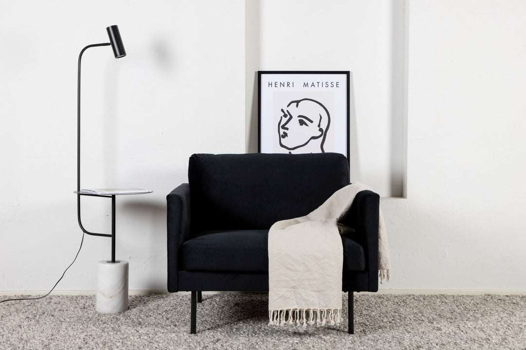 Venture Home Zoom Chair - Black / Black Velvet