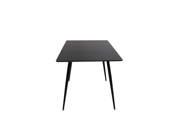 Venture Home Silar Extention Table - Black Melamine / Black Legs