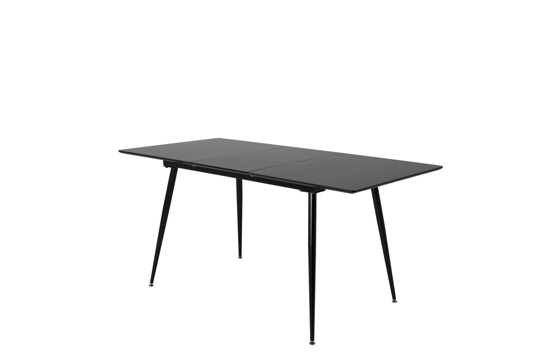 Venture Home Silar Extention Table - Black Melamine / Black Legs
