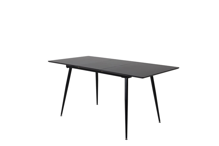 Venture Home Silar Extention Table - Black Melamine / Black Legs