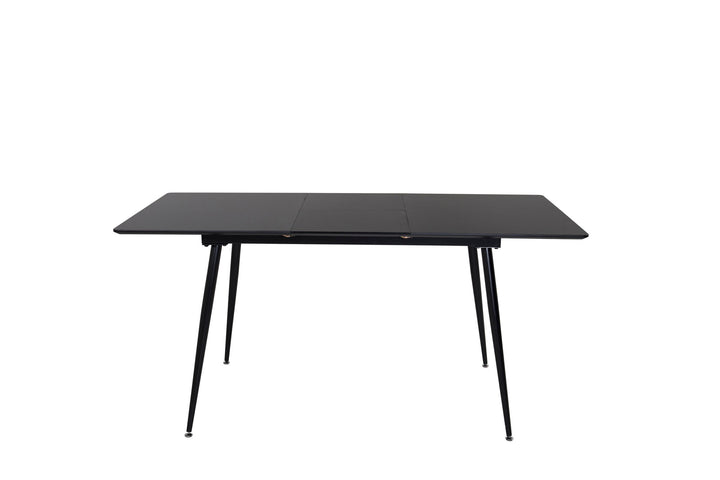 Venture Home Silar Extention Table - Black Melamine / Black Legs