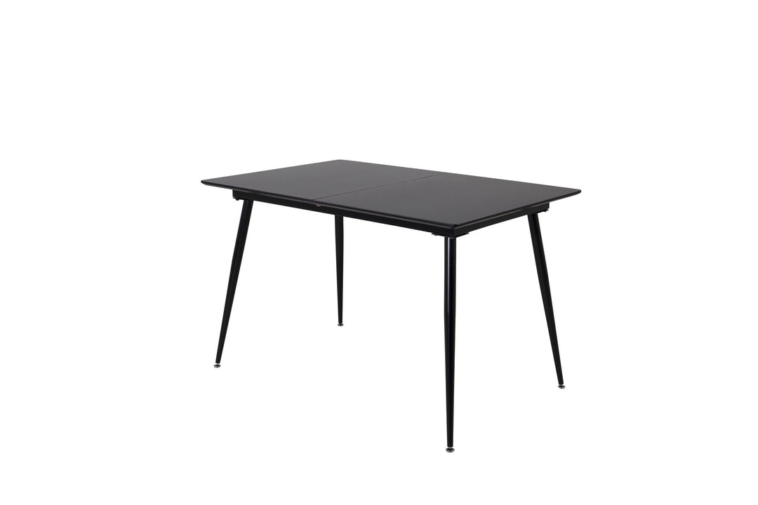 Venture Home Silar Extention Table - Black Melamine / Black Legs