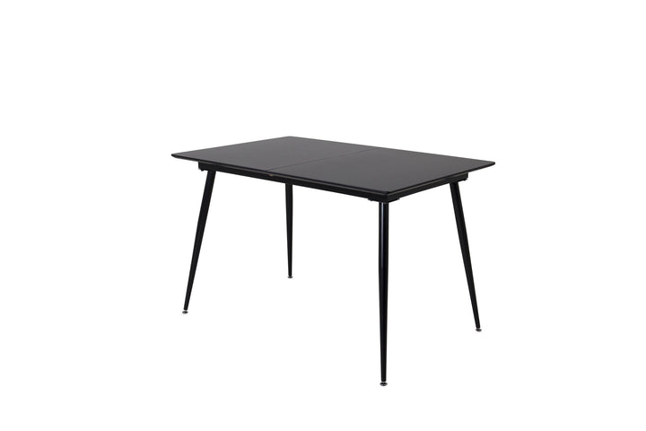 Venture Home Silar Extention Table - Black Melamine / Black Legs