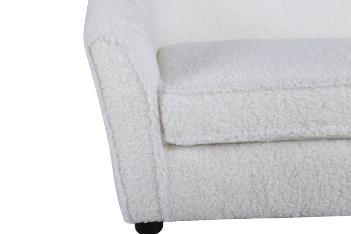 Venture Home Måna Kids Sofa - Black / White Teddy