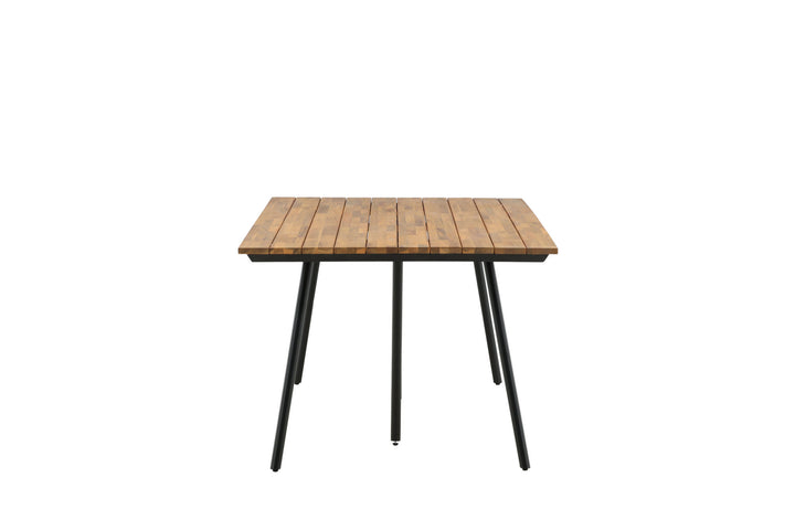 Venture Home Chan Dining Table - Black Steel / Acacia (teak look) - 200cm