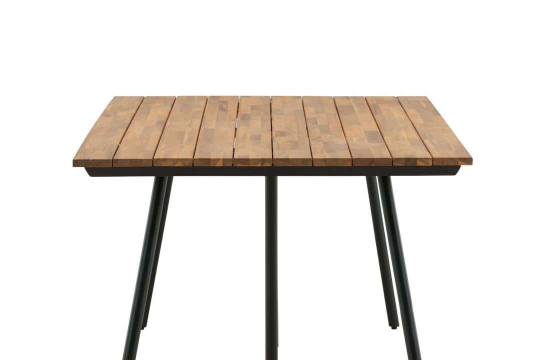 Venture Home Chan Dining Table - Black Steel / Acacia (teak look) - 200cm