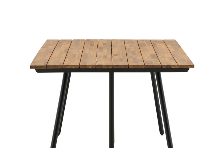 Venture Home Chan Dining Table - Black Steel / Acacia (teak look) - 200cm