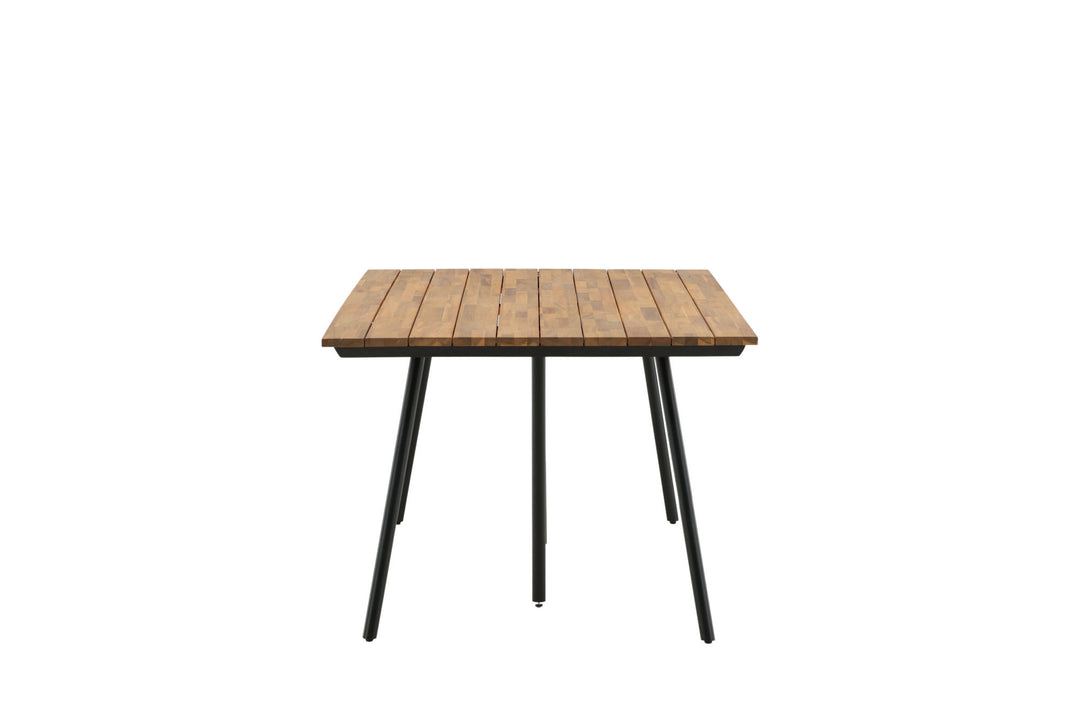 Venture Home Chan Dining Table - Black Steel / Acacia (teak look) - 200cm