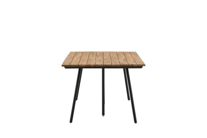 Venture Home Chan Dining Table - Black Steel / Acacia (teak look) - 200cm