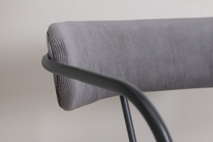 Venture Home Duffy Single Sofa - Black / Grey Corduroy