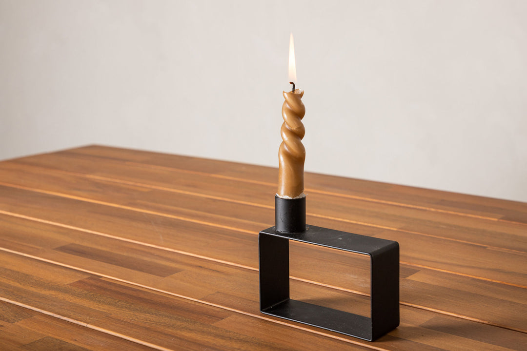 Venture Home Chan Dining Table - Black Steel / Acacia (teak look) - 200cm