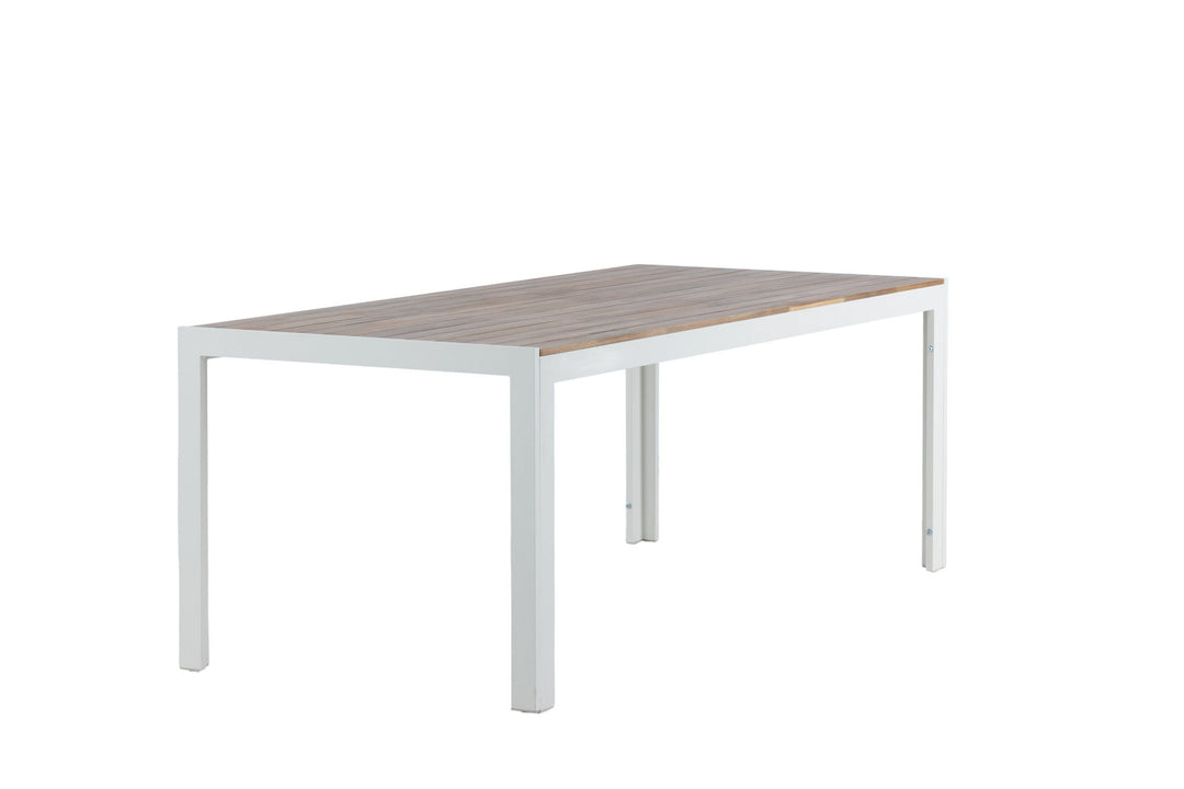 Venture Home Bois Dining table 200*100cm - White Alu / Acacia