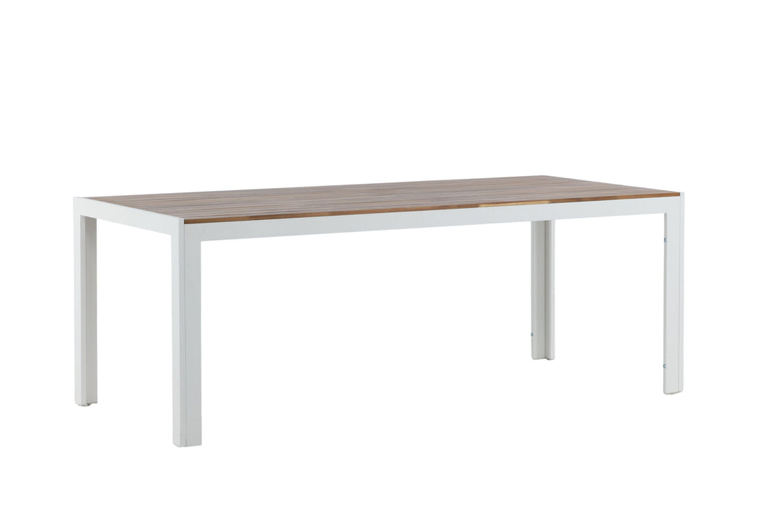 Venture Home Bois Dining table 200*100cm - White Alu / Acacia