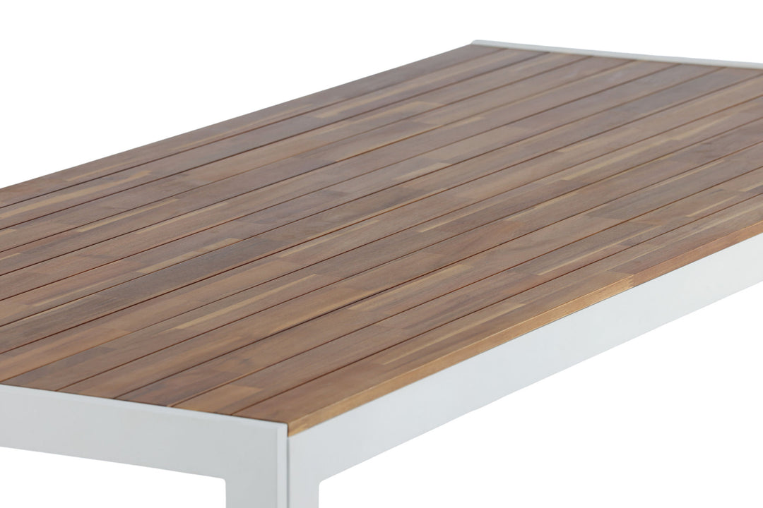 Venture Home Bois Dining table 200*100cm - White Alu / Acacia