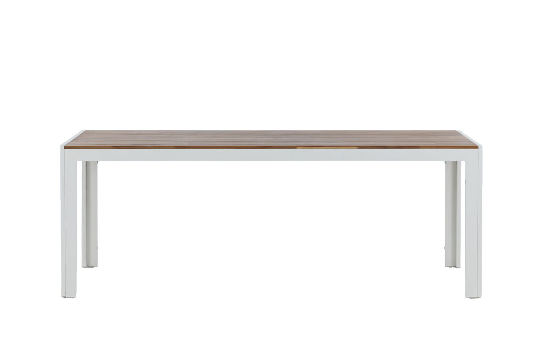 Venture Home Bois Dining table 200*100cm - White Alu / Acacia