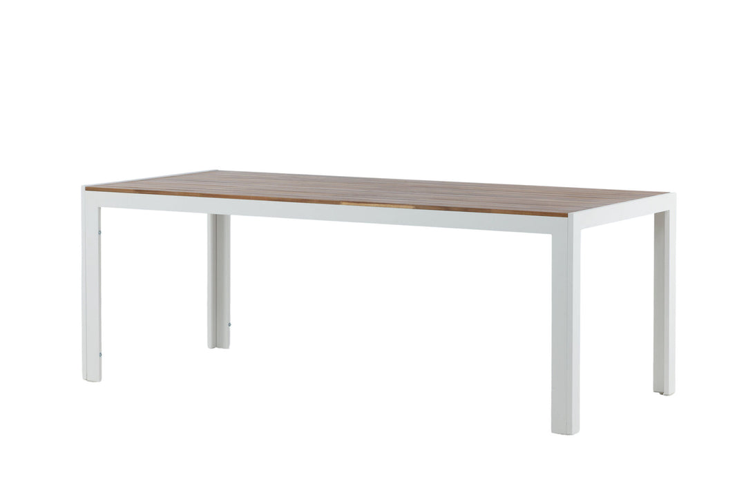 Venture Home Bois Dining table 200*100cm - White Alu / Acacia