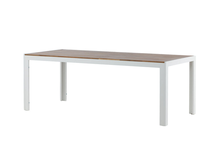 Venture Home Bois Dining table 200*100cm - White Alu / Acacia