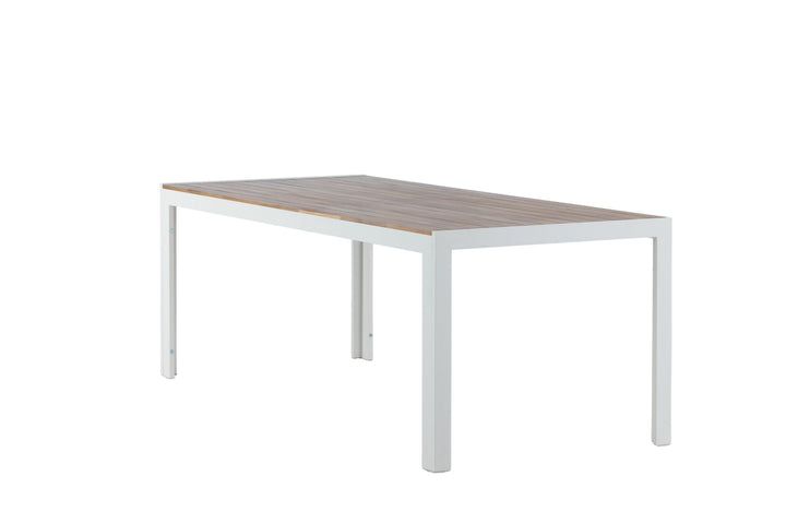 Venture Home Bois Dining table 200*100cm - White Alu / Acacia