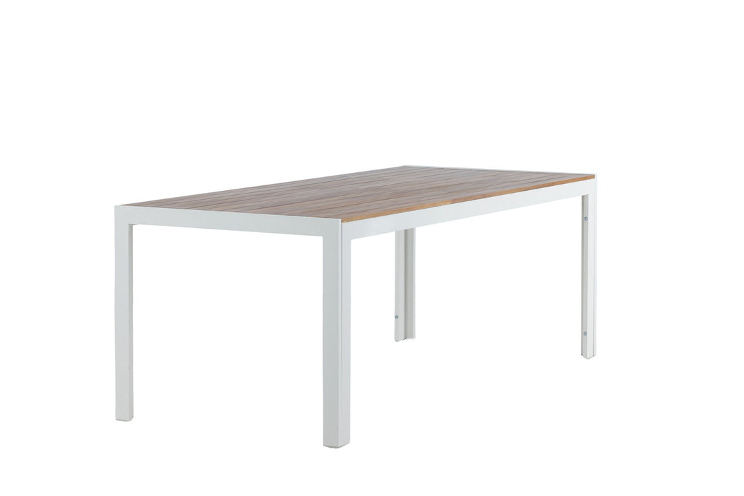 Venture Home Bois Dining table 200*100cm - White Alu / Acacia