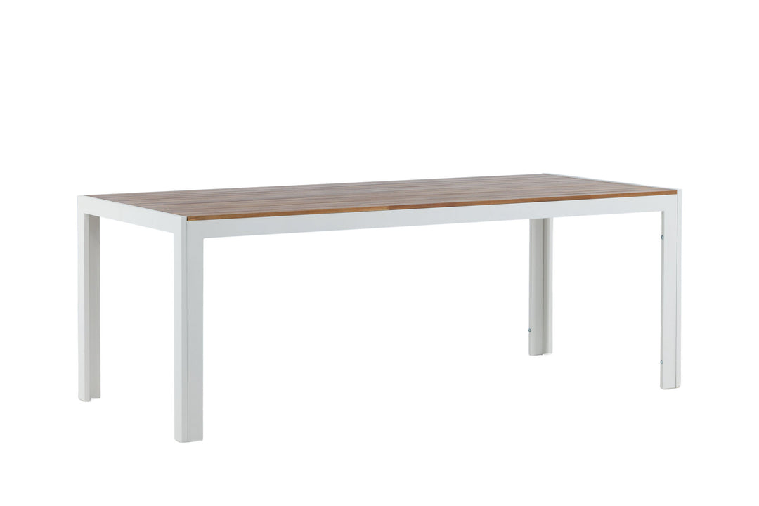 Venture Home Bois Dining table 200*100cm - White Alu / Acacia
