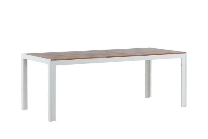 Venture Home Bois Dining table 200*100cm - White Alu / Acacia