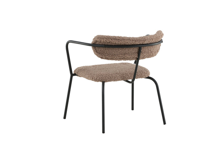 Venture Home Duffy Single Sofa - Black / Brown Teddy