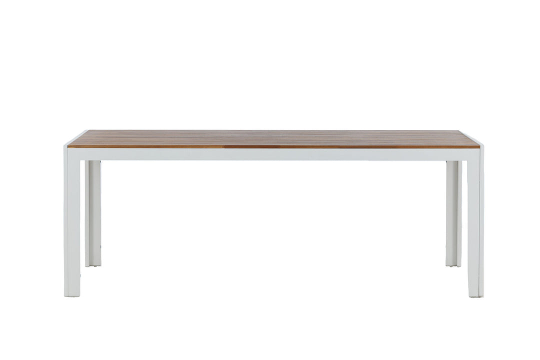Venture Home Bois Dining table 200*100cm - White Alu / Acacia