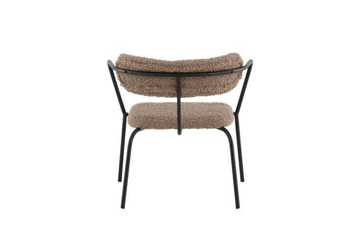 Venture Home Duffy Single Sofa - Black / Brown Teddy