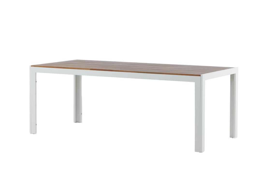 Venture Home Bois Dining table 200*100cm - White Alu / Acacia