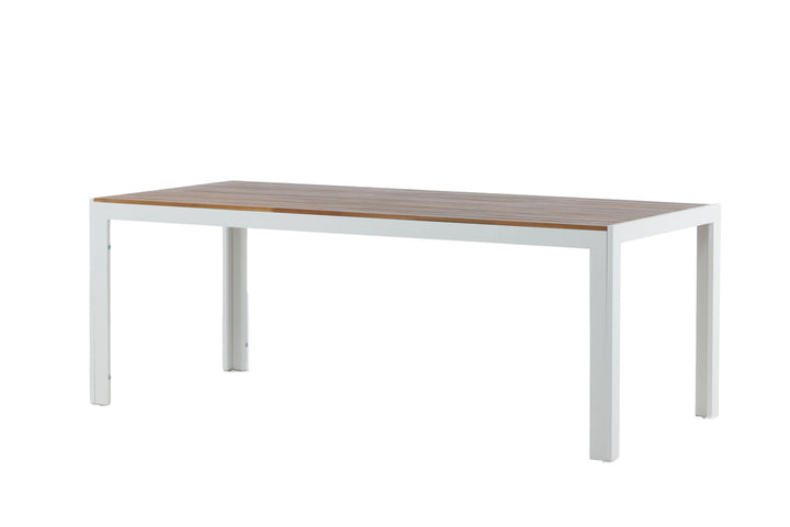 Venture Home Bois Dining table 200*100cm - White Alu / Acacia