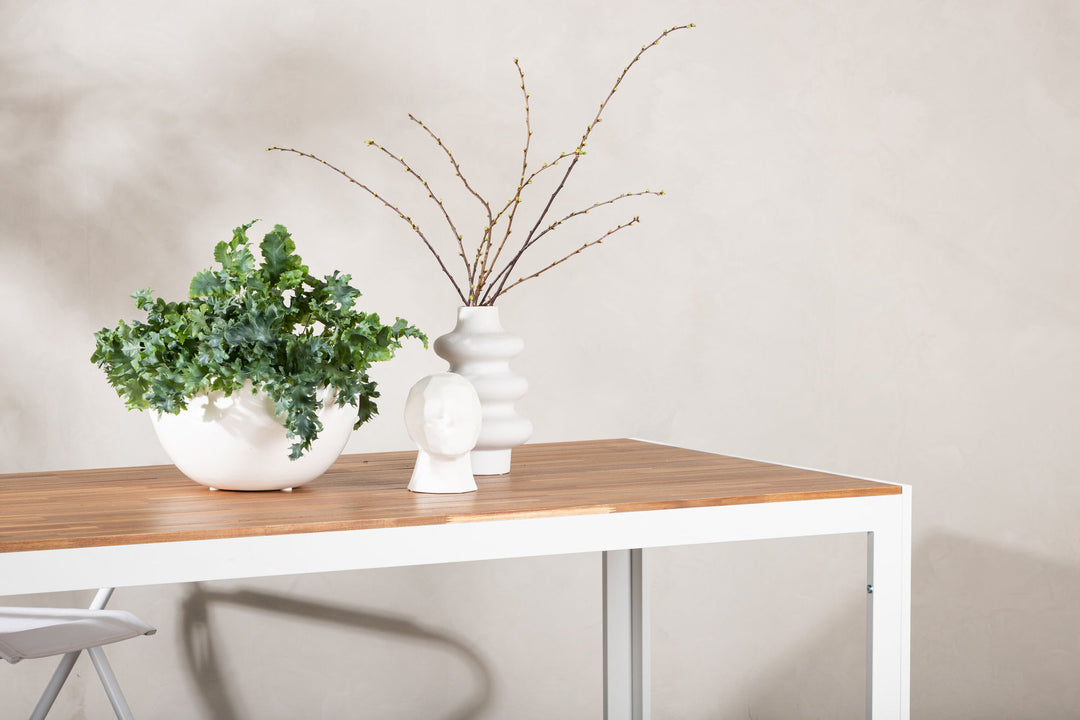 Venture Home Bois Dining table 200*100cm - White Alu / Acacia