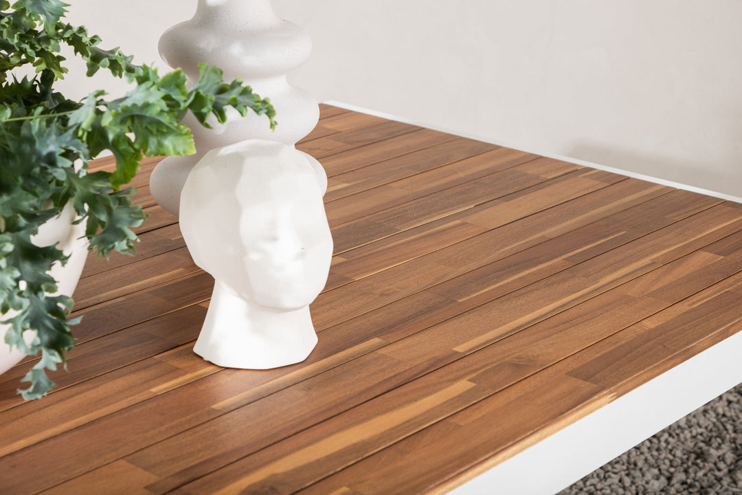Venture Home Bois Dining table 200*100cm - White Alu / Acacia