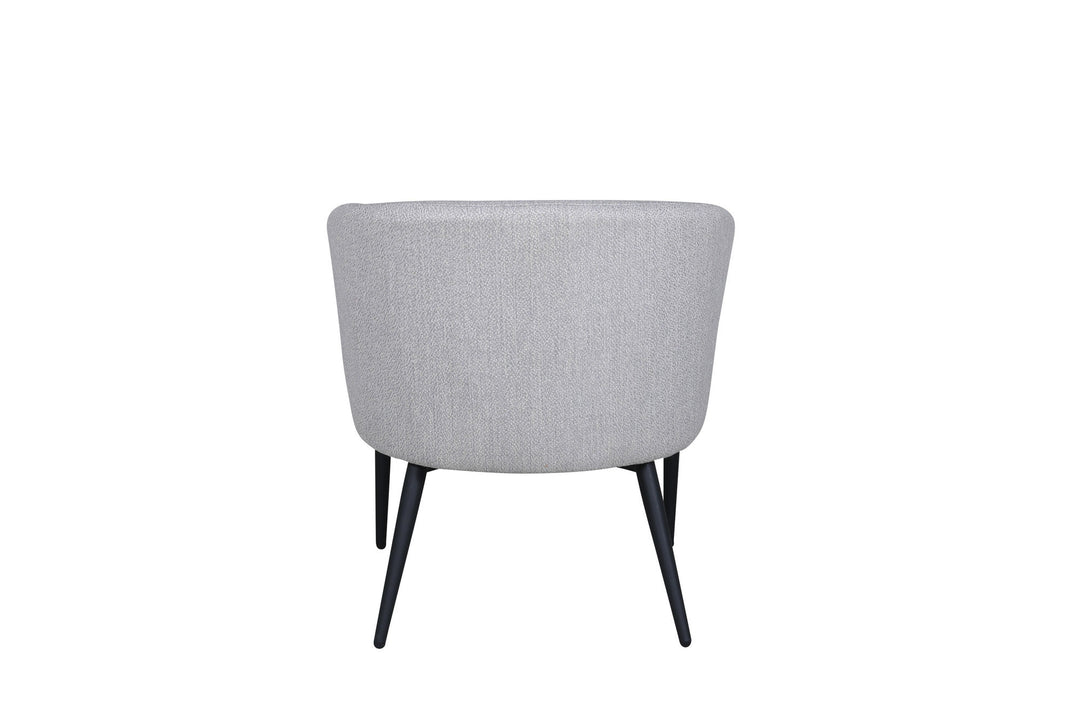 Venture Home Fluffy Single Sofa - Black / Grey Fabric
