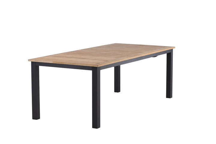 Venture Home Panama - Table - 224/324*100 - svart Alu/Teak