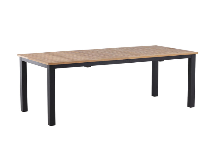 Venture Home Panama - Table - 224/324*100 - svart Alu/Teak