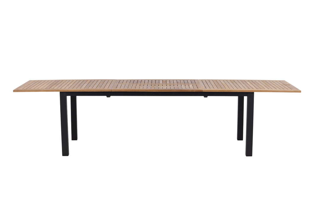 Venture Home Panama - Table - 224/324*100 - svart Alu/Teak