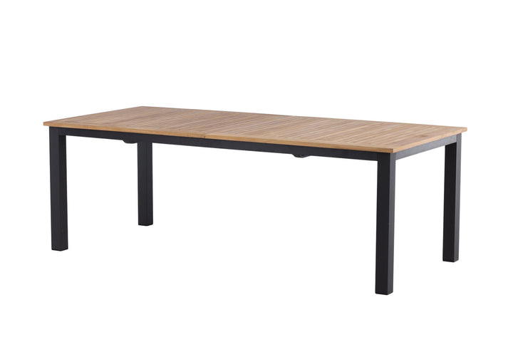 Venture Home Panama - Table - 224/324*100 - svart Alu/Teak