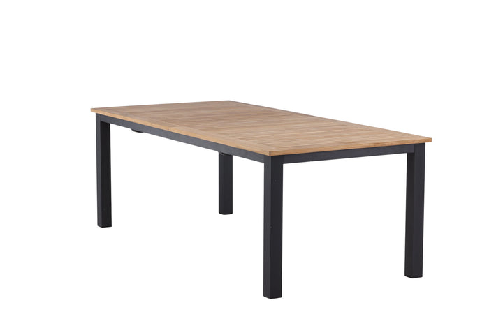 Venture Home Panama - Table - 224/324*100 - svart Alu/Teak