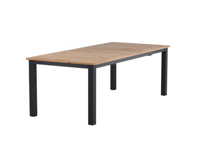 Venture Home Panama - Table - 224/324*100 - svart Alu/Teak