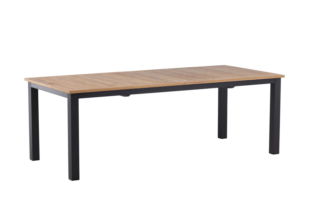 Venture Home Panama - Table - 224/324*100 - svart Alu/Teak