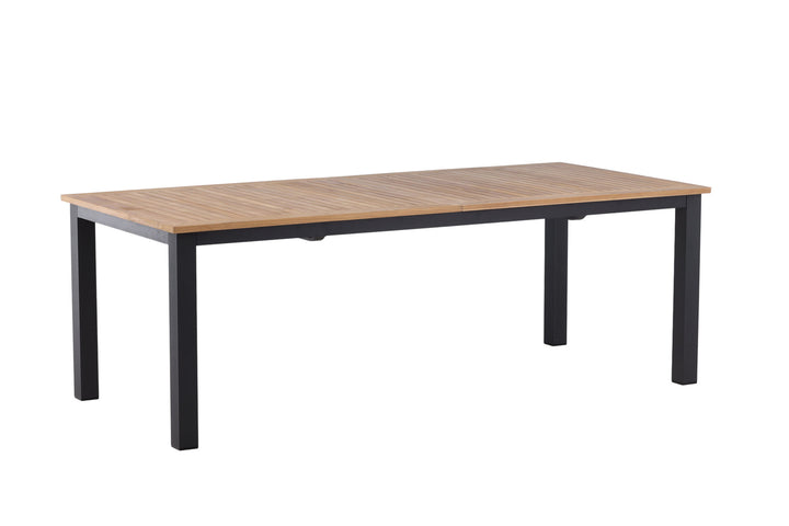Venture Home Panama - Table - 224/324*100 - svart Alu/Teak