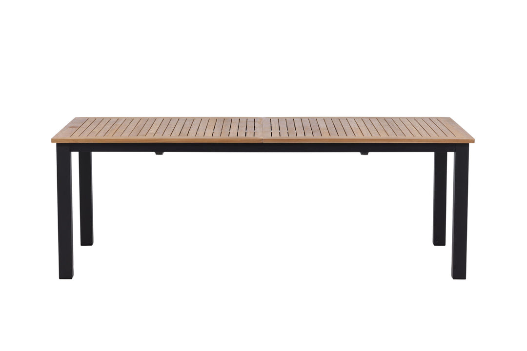 Venture Home Panama - Table - 224/324*100 - svart Alu/Teak